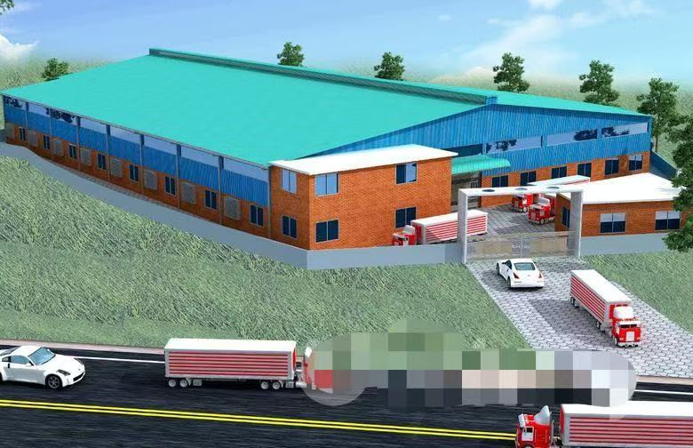 STEEL SHED UNDER RAPID CONSTRUCTION